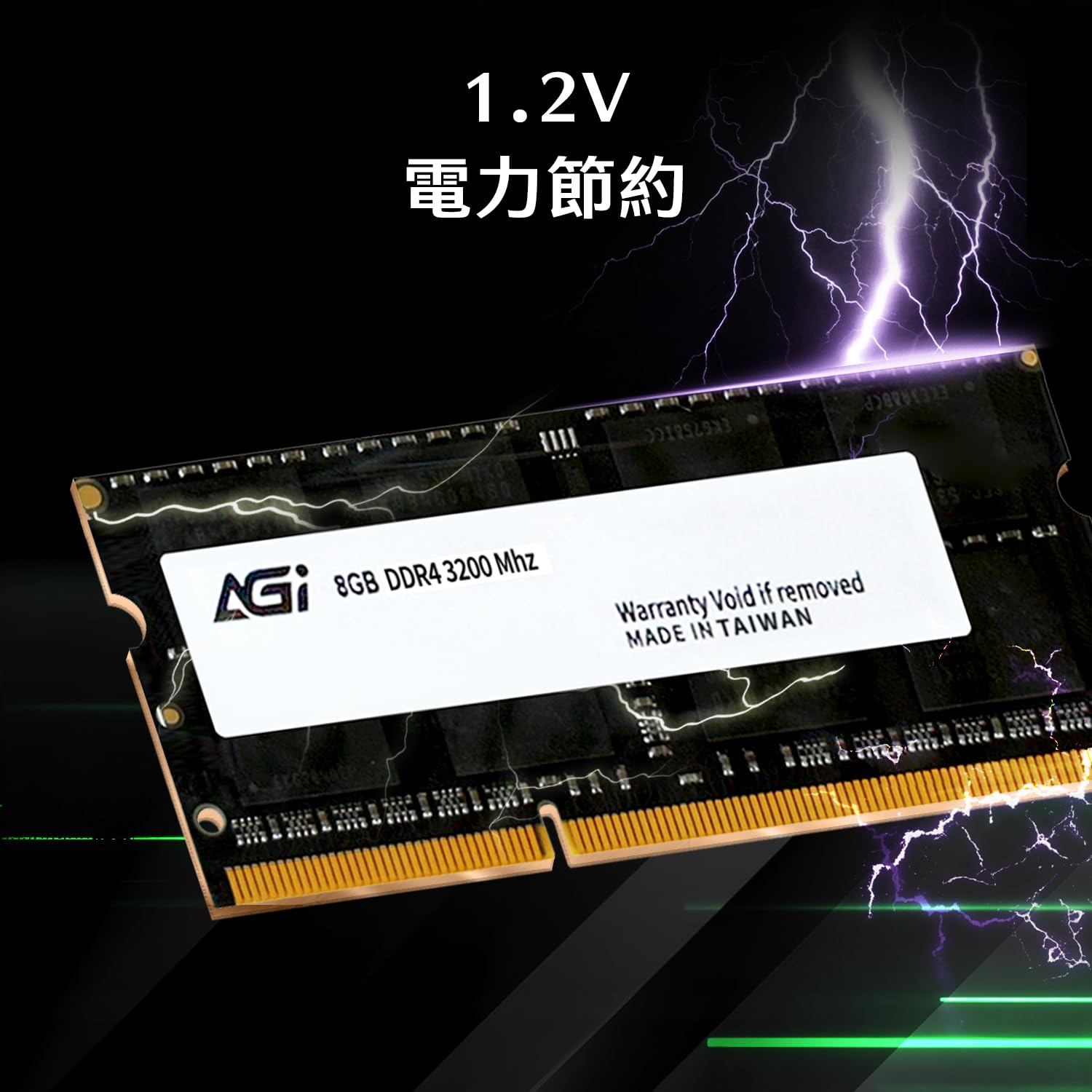 Amazon.co.jp: AGI ノートPC用メモリ DDR4 3200MHz 8GB×1枚(8GB) SO